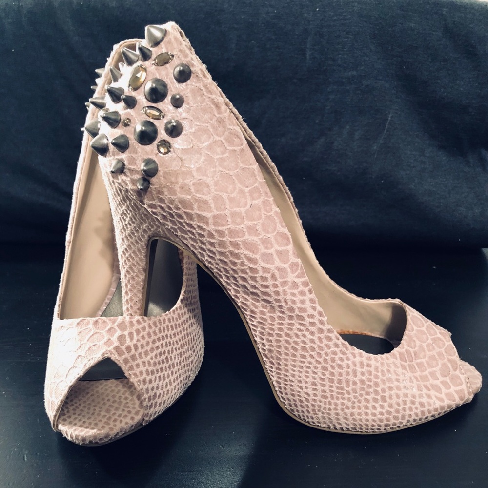 Vera Wang peep toe heels